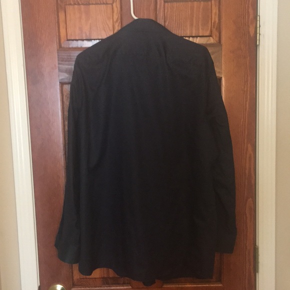 Perry Ellis Navy Dress Shirt [Slim Fit] - Picture 3 of 3